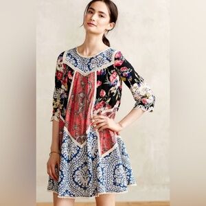 Anthropologie Vanessa Virginia Inez Swing Dress